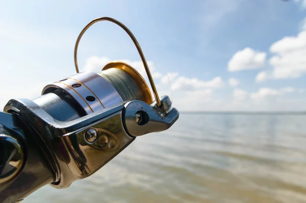 Fishing in a lake — Stock Photo, Image