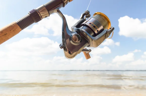 Fishing in a lake — Stock Photo, Image