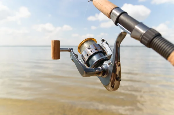 Fishing in a lake — Stock Photo, Image