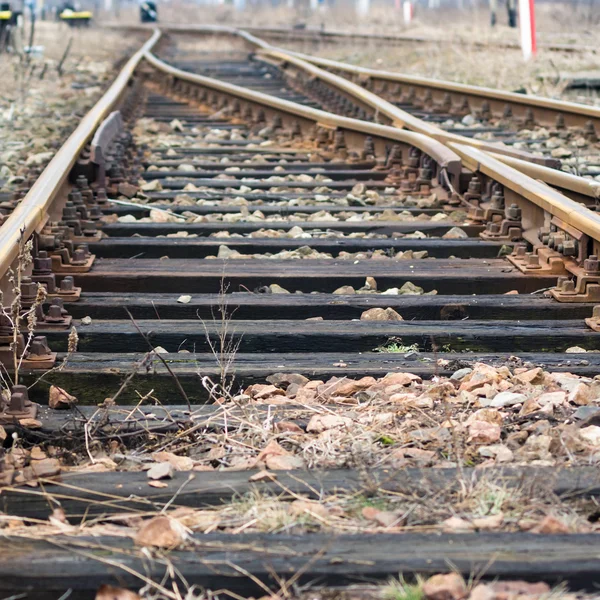 Järnvägsspår — Stockfoto