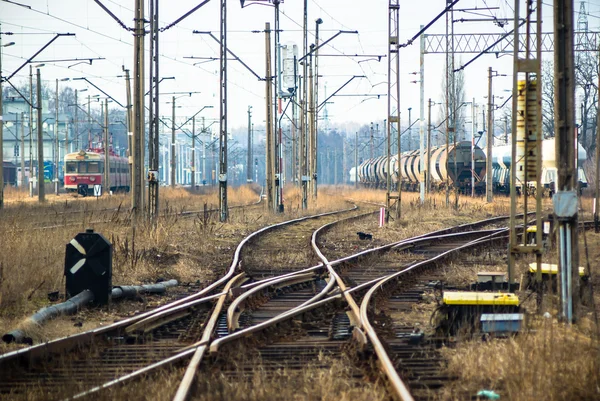 Железнодорожный путь — стоковое фото