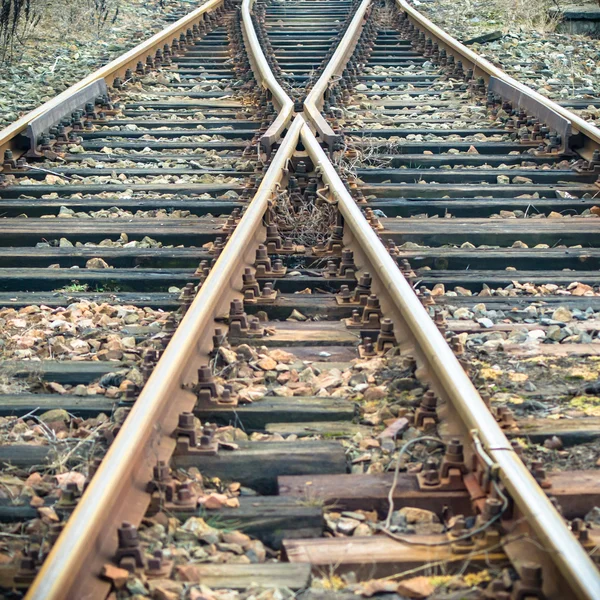 Železniční trať — Stock fotografie