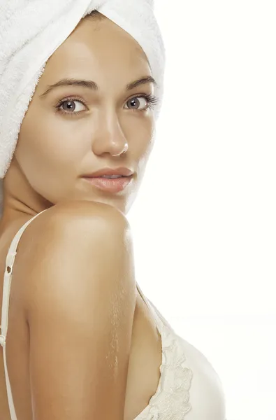 In towelin towel — Stock Photo, Image