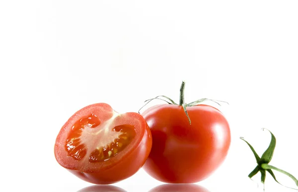 View of nice big red tomato on white background — Stock Photo, Image
