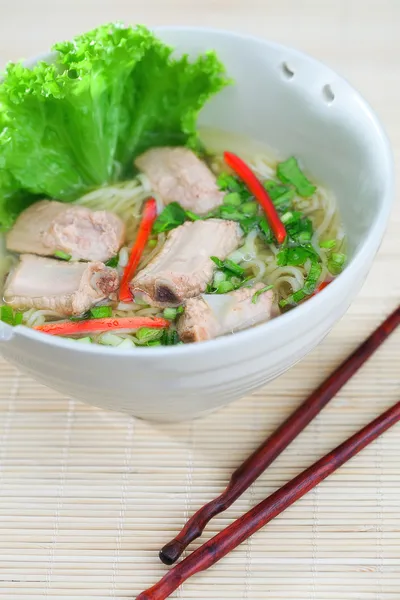 Close up view of nice fresh meal on yellow back — Stock Photo, Image