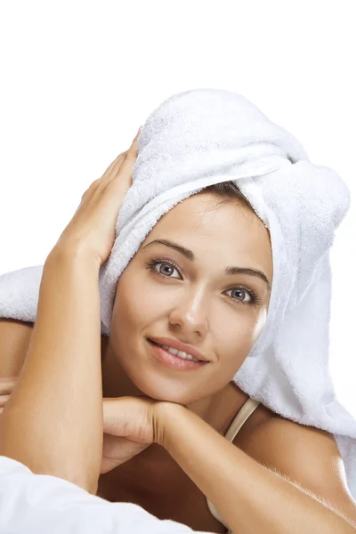 In towelin towel — Stock Photo, Image