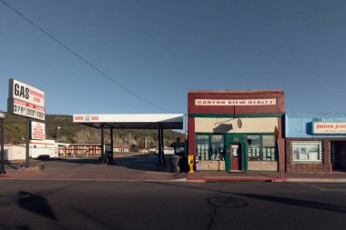 15 Mayıs 2014, Williams, Arizona. Parçası efsanevi bize 66, Main Street Of America bozguna tarihi