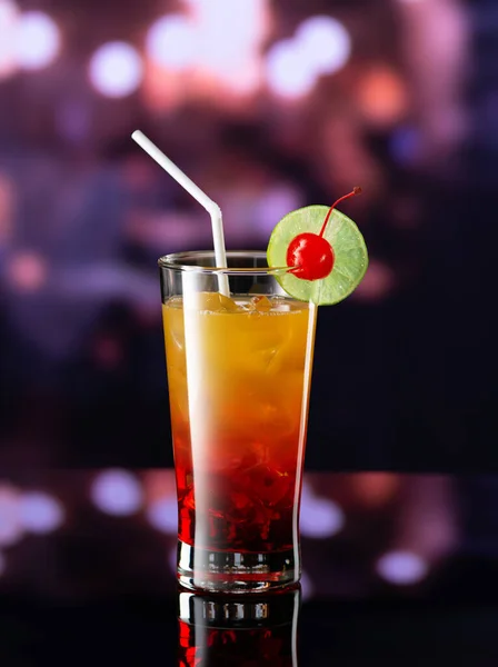 Close View Cocktail Color Back — Stock Photo, Image