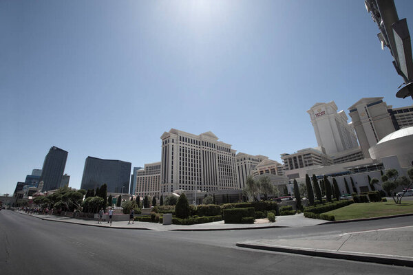 Las Vegas,Nevada,USA May 2014: Photo of  Las Vegas strip. The Las Vegas Strip is an approximately 4.2-mile (6.8 km) stretch of Las Vegas Boulevard in Clark County, Nevada.