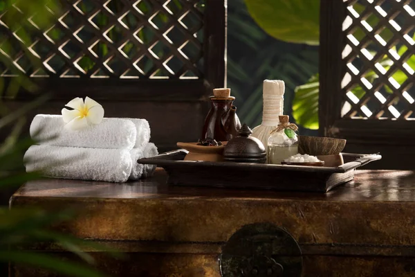 View Spa Theme Objects Tropic Color Back — Stockfoto