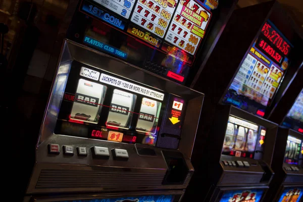 Las Vegas Usa Mei 2014 Slot Machines Het Casino — Stockfoto