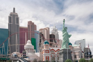 LAS VEGAS, ABD Temmuz 2015: Las Vegas, Nevada, ABD 'deki New York Otel ve Kumarhanesi