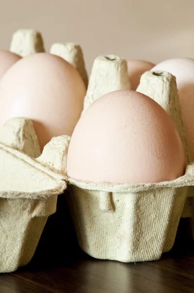 Eggs in a box — Stock Photo, Image
