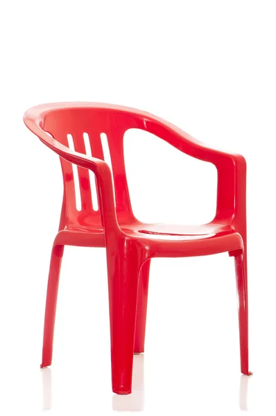 Plastic chair on white background — Stock Photo, Image