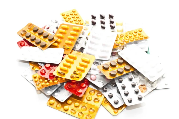 Farmaci su uno sfondo bianco — Foto Stock