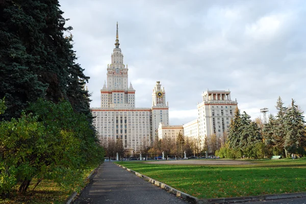 Vista de la Universidad de Moscú — Foto de Stock