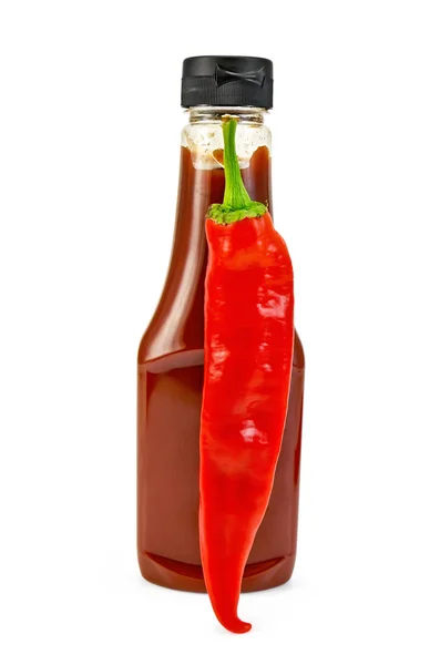 Ketchup com pimenta quente — Fotografia de Stock