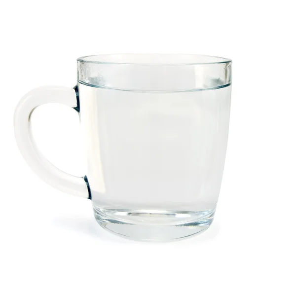 Agua en taza de vidrio — Foto de Stock