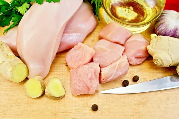 Chicken fillet with vegetables — Stock Photo, Image