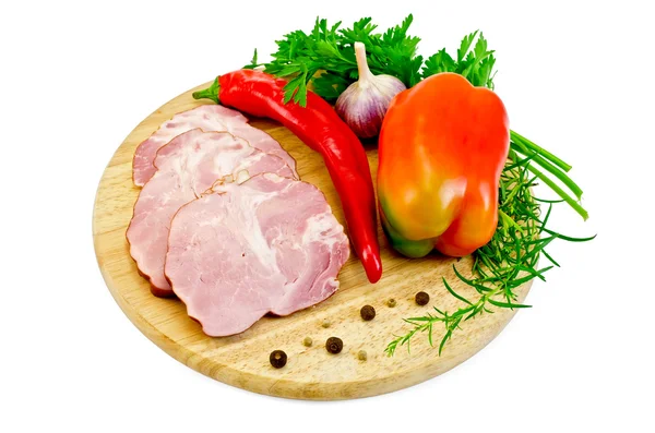 Delicacy pork with pepper — Stock Photo, Image