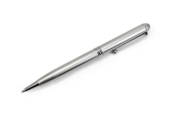 Серебристая ручка — стоковое фото