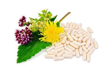 otlar ile kapsül bej