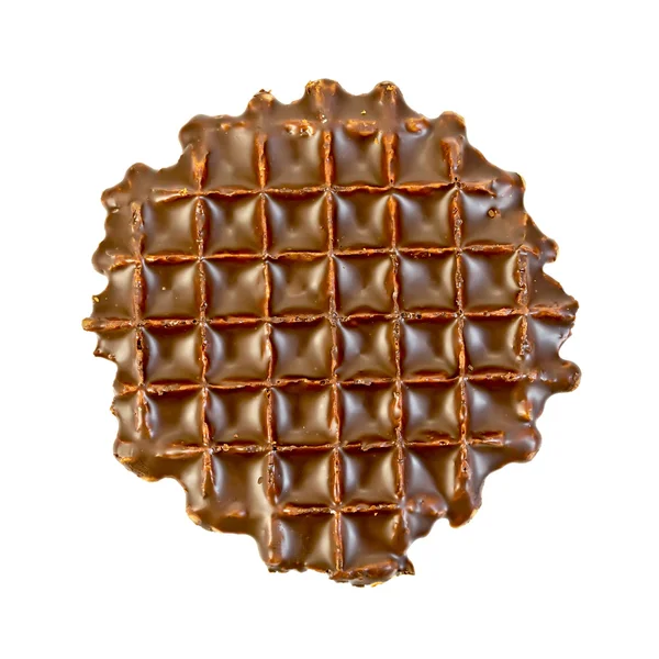Wafer in chocolade — Stockfoto