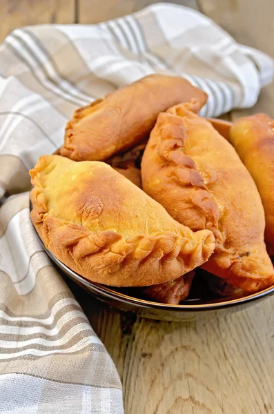 Patties fried on a dish with a napkin — Stock Photo, Image