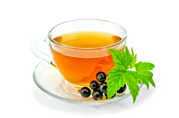 çay bir fincan siyah kuş üzümü ile