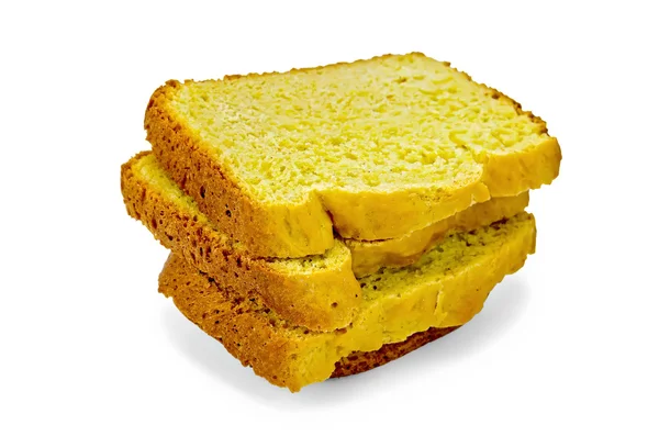 Pan casero amarillo de rebanado —  Fotos de Stock