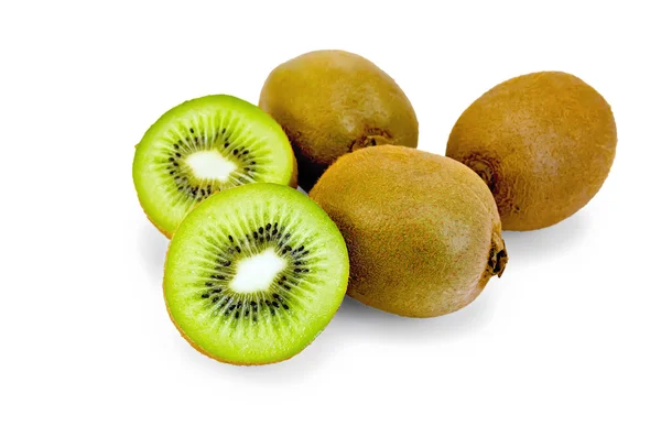 Kiwi fruit on white background — Stock Photo, Image