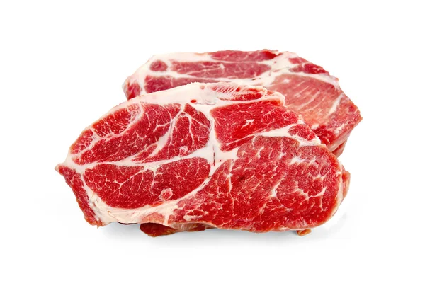 Meat raw two pieces — Stock Photo, Image