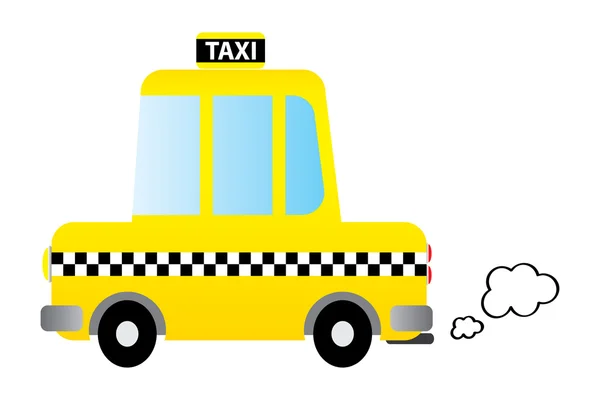 Taxi voiture dessin animé — Image vectorielle