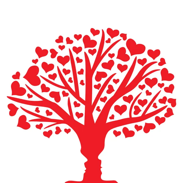 Árbol del amor — Archivo Imágenes Vectoriales