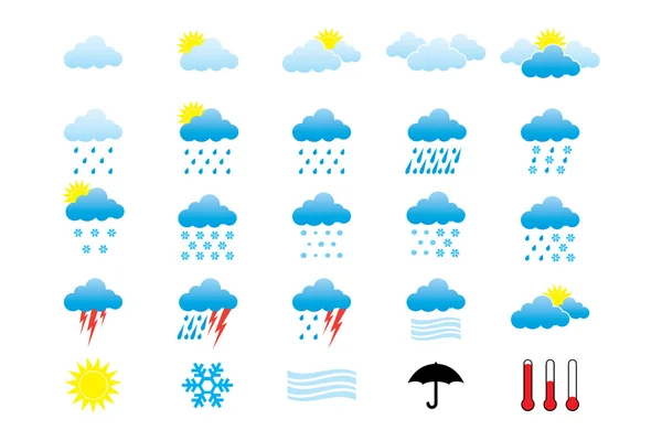 Weather Icons — Stock Vector