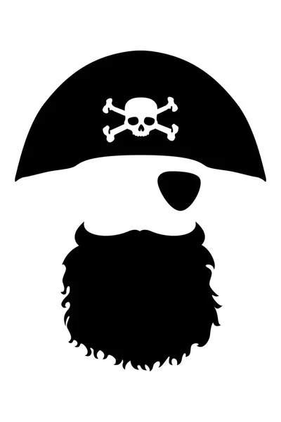 Tête de pirate — Image vectorielle