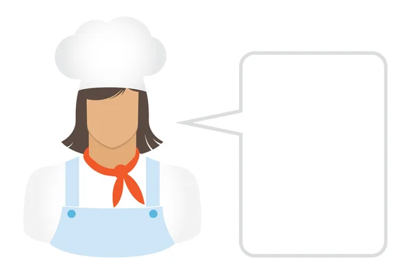 Chef kok, avatars en gebruiker pictogrammen — Stockvector