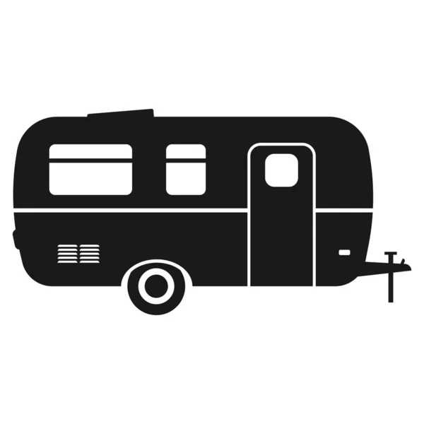 Rvキャンプトレーラー 旅行モバイルホーム キャラバン 旅行のためのホームキャンパー トレーラーモバイル ベクターイラスト — ストックベクタ