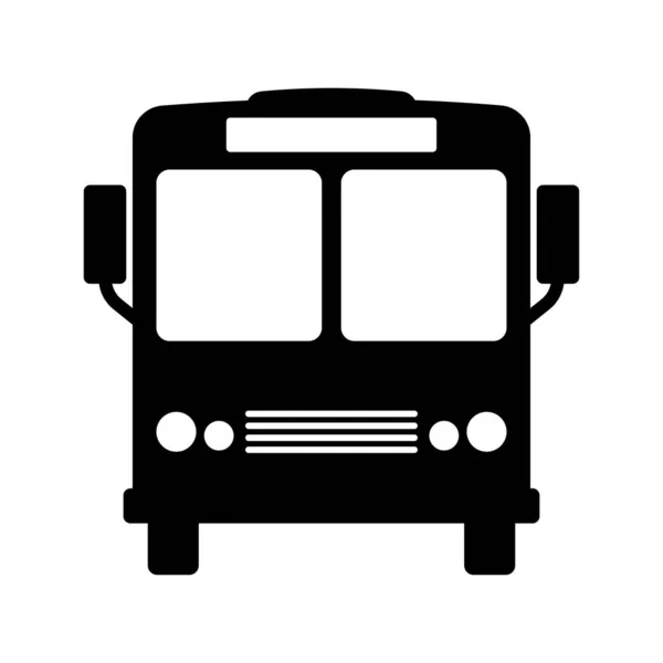 Buss Kollektivtrafik Ikon Skolbussikonen Vektor Illustration Isolerad Vit Bakgrund — Stock vektor