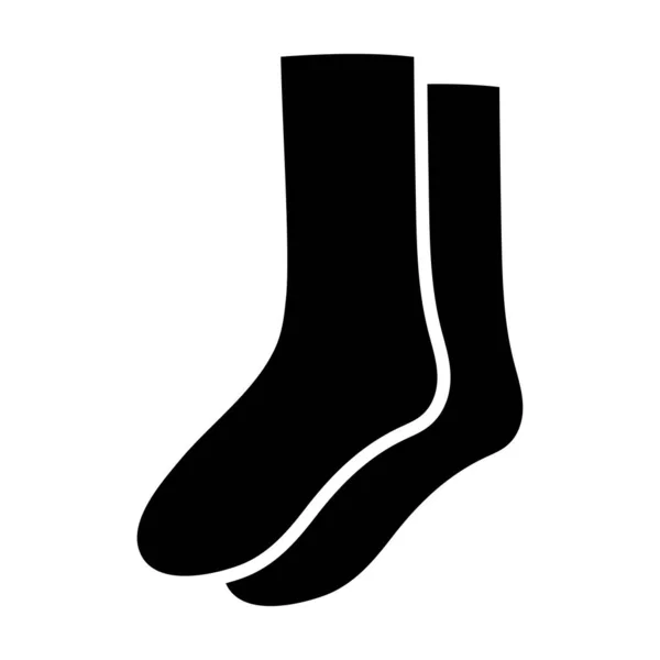 Socks Icon Pair Warm Socks Clothes Accessory Vector Illustration Isolated — Stock Vector