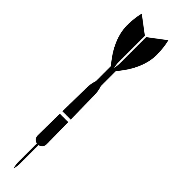 Icona Delle Freccette Semplice Stile Nero Gioco Freccette Illustrazione Vettoriale — Vettoriale Stock