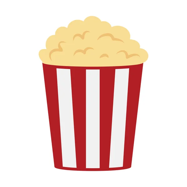 Popcorn Icon Pop Corn Bucket Cinema Concept Vector Illustration — Stock Vector