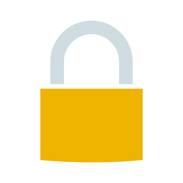 Padlock Icon Security Lock Sign Secure Protection Symbol — Vector de stock