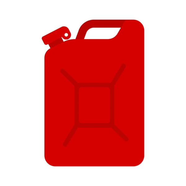 Benzin Bidonu Ikonu Jerry Benzin Bidonu Yağ — Stok Vektör