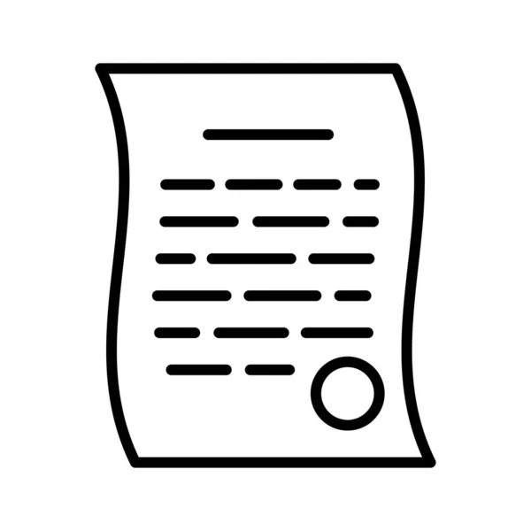 Контракт Значком Печатки Юридичні Документи Векторні Ілюстрації Ізольовані Білому Тлі — стоковий вектор