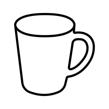 Sabıka simgesi. Büyük Kupa. Piktogram beyaz arka planda izole edildi. Vektör illüstrasyonu.