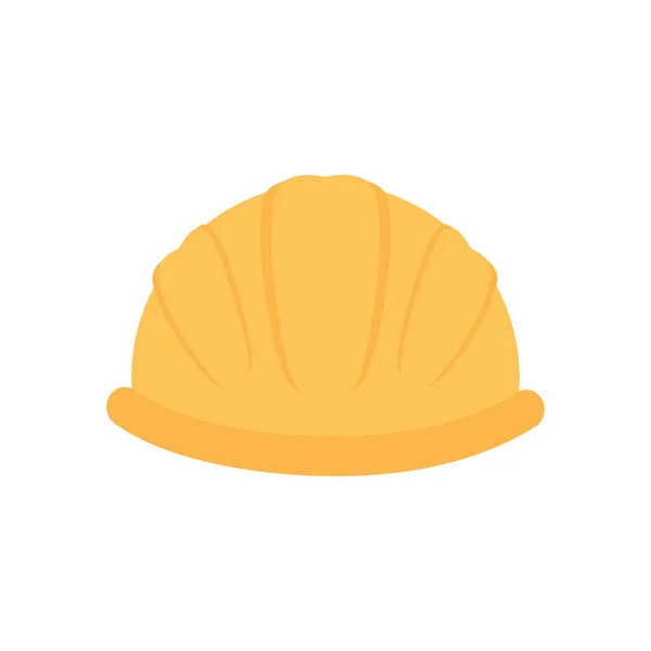 Yellow Construction Helmet Icon Cartoon Style Isolated White Background Vector — Stock Vector