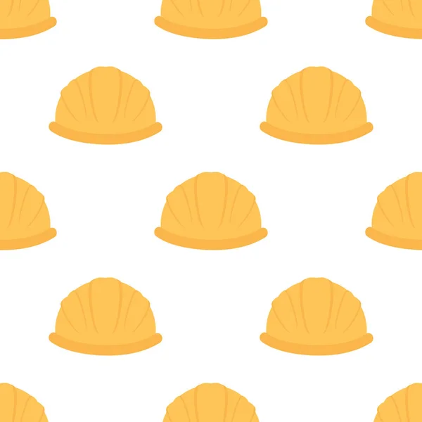 Construction Helmet Seamless Pattern Vector Illustration Safety Symbol Helmet Icon — Stock Vector