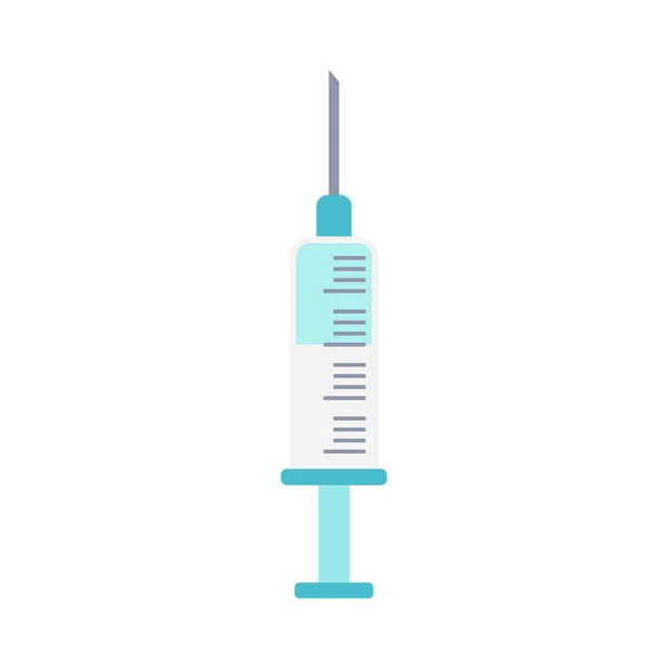 Syringe Icon Isolated White Background Heme Hospitals Medical Devices Vaccines — Wektor stockowy