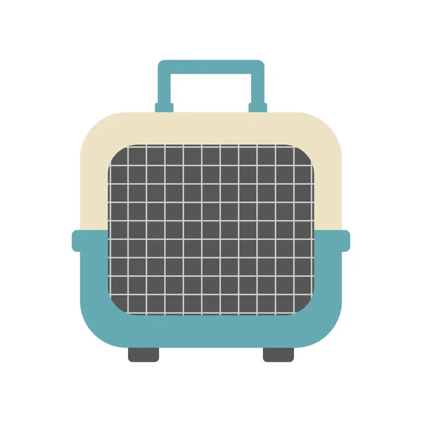 Pet Carrier Icon Isolated White Background Vector Illustration Portable Container — Stock Vector